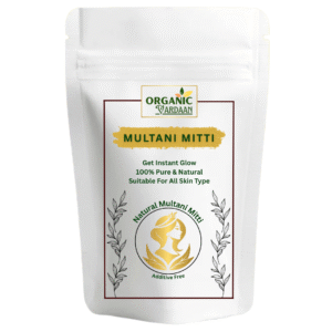 Organic Vardaan- Multani Mitti Powder | Natural Fuller’s Earth for Face & Hair Packs | Removes Dead Skin | Cleanses Pores | Reduces Dandruff & Scalp Itchiness | Gives Soft & Glowing Skin