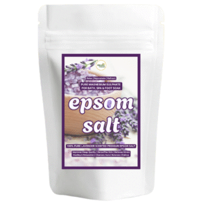 Organic Vardaan - Lavender Epsom Salt | For Stress Relief, Muscle Relaxation & Skin Softening | Pure Magnesium Sulphate for Bath, Spa & Foot Soak