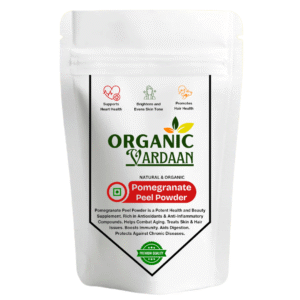 Organic Vardaan- Pomegranate Peel Powder | Fights Acne and Blemishes | Natural Exfoliant | Soothes and Hydrates | Supports Cardiovascular Health