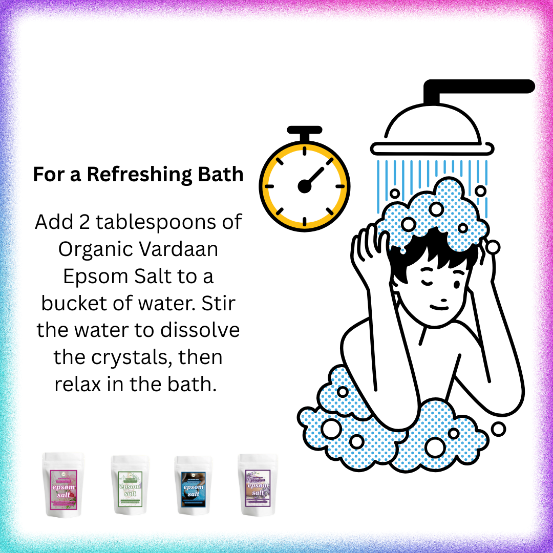 Organic Vardaan- Ocean Breeze Epsom Salt | For Stress Relief, Muscle Relaxation & Skin Softening | Pure Magnesium Sulphate for Bath, Spa & Foot Soak | Aromatherapy - Image 5